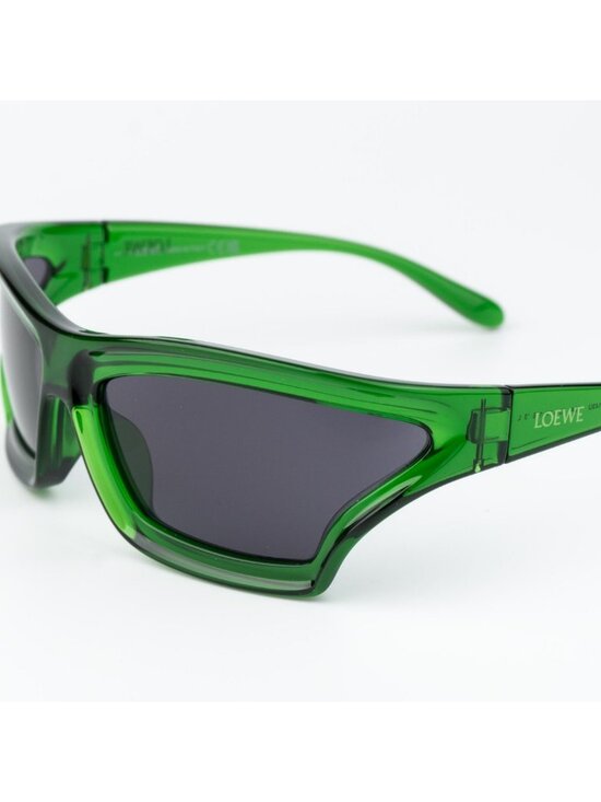 Loewe x PAULA\'S IBIZA Women Sunglasses Green Smoke Wraparound LW40143U 98A main image 4